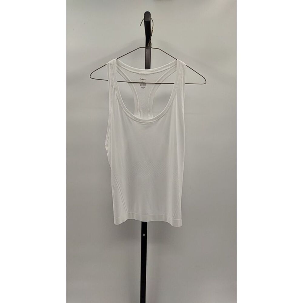 Quince Women Power-Up Scoop Neck Bra Tank White S